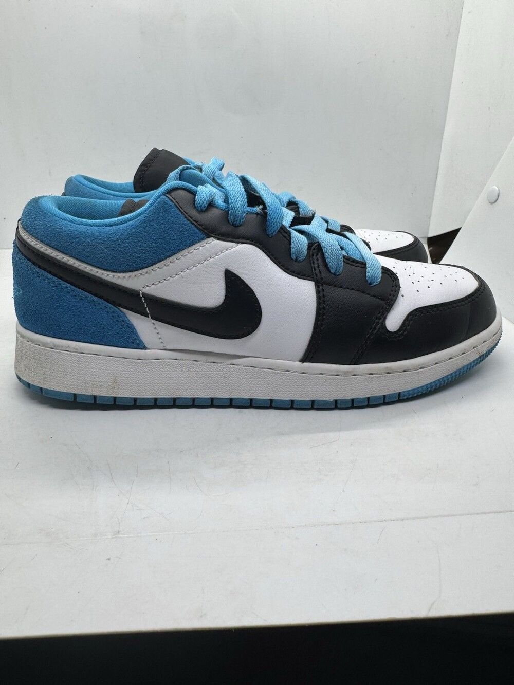 Air Jordan 1 Low SE Kids Size 6Y Womens 7.5 Blue Black White Shoes CT1564 004 - Picture 4 of 13